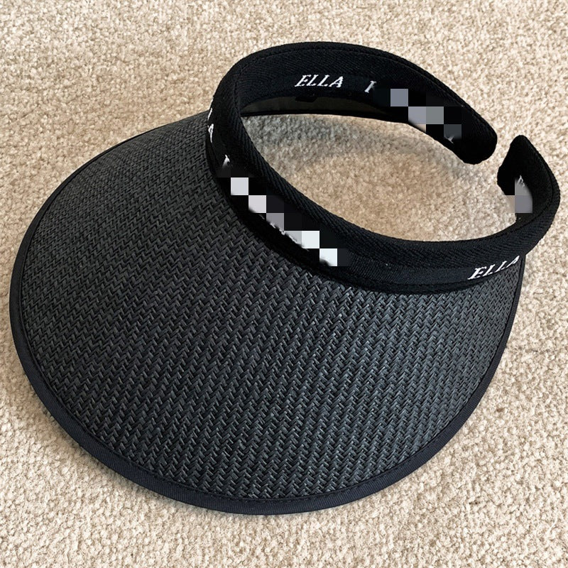 Wholesale Widened Open Top Sunshade Polyester Sunscreen Caps